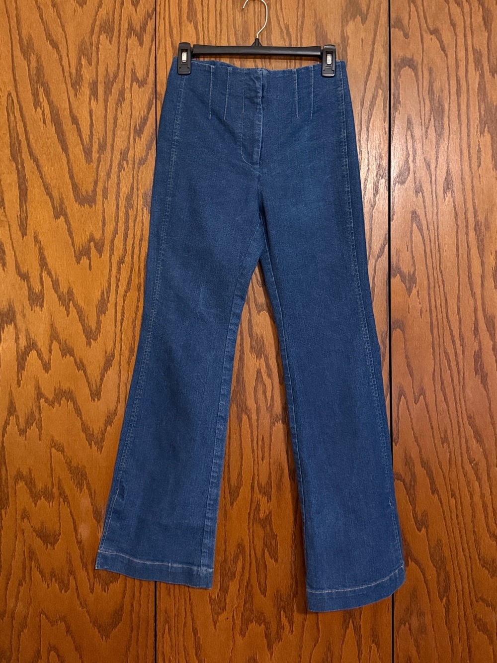 Jason Wu Denim Pants Size 2 Blue High Rise Bootcut Flare Designer